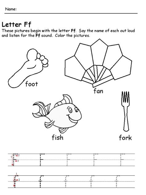 printable letter  worksheets  preschoolers