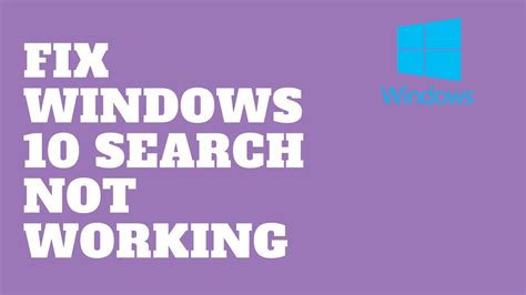 fix windows  search  working