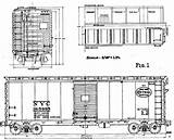 Boxcar Railroad Blueprints sketch template
