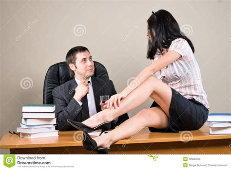Boss And Secretary Stock Image Image Of Group Confident