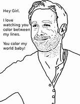 Coloring Gosling sketch template