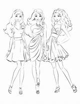 Coloring Models Pages Model Printable Getcolorings Color Appealing Fashion sketch template