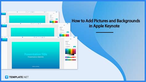 add pictures  backgrounds  apple keynote