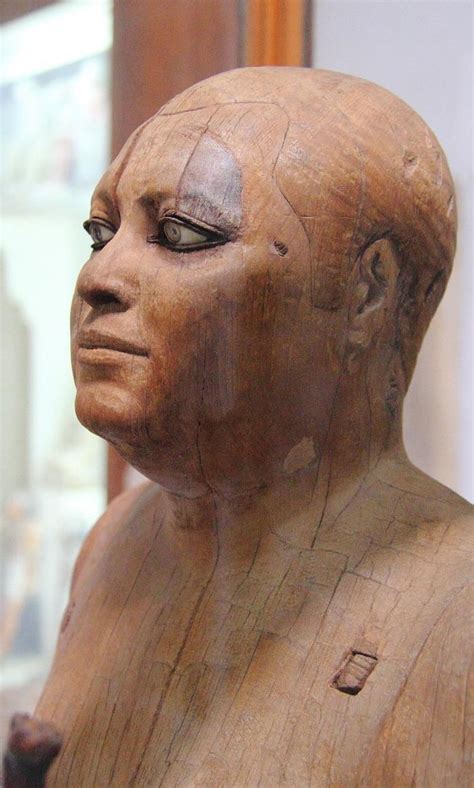 This 4600 Year Old Egyptian Statue Made Primarily From Wood Has Eyes