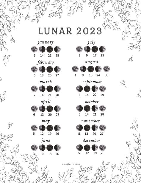 moon phase calendar february  printable word searches