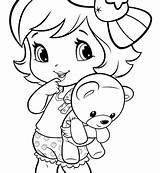 Coloring Little Girl Pages Cute Girls Color Printable Getcolorings Print Kids sketch template