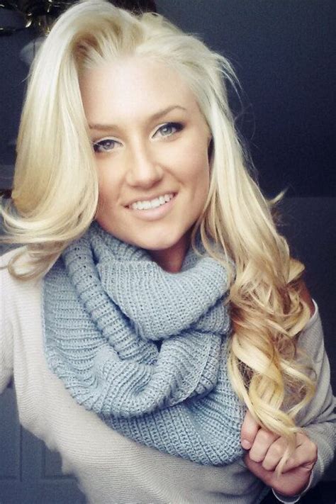 grey knit scarf infinity blonde hair perfect curls make up eye shadow skin foundation cute