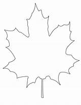 Leaf Maple Coloring Outline Printable Printables Fall Cliparts Crafts Leaves Clipart Clip Stencil Arts Autumn Drawing Color Colouring Estaciones Pages sketch template