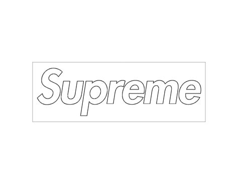 printable supreme logo printable word searches