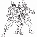Wars Trooper Clone Commander sketch template