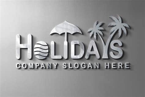 holiday logo design  graphicsfamily