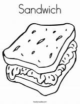 Coloring Pages Sandwich Worksheet Sheet Cheese Kids Food Noodle Template Twistynoodle Book Twisty Sandwiches Square Outline Make Print Printable Built sketch template