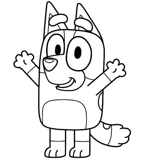 drawing   bluey coloring page coloring home