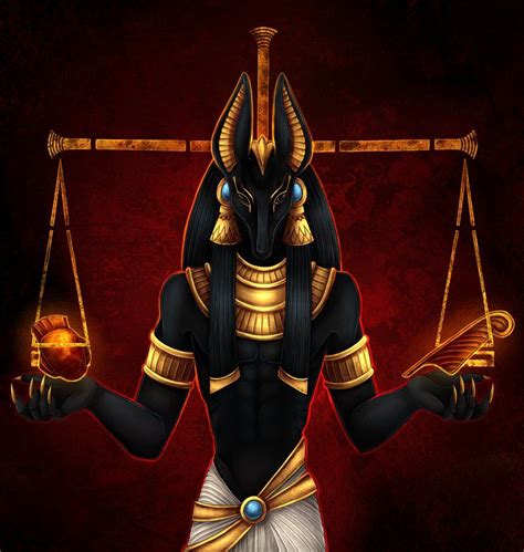 the scales egyptian gods anubis ancient egyptian gods