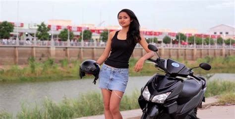 sexy asian girl with mini skirt with helmet 3 by eldelik videohive