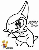 Pokemon Coloring Pages Axew Drawings Grass Type Clipart Library Bubakids Printable Color Getcolorings Thousands Internet Through Comments Colege sketch template