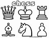 Chess Pieces Ajedrez Xadrez Outlines Handprint Colorable Colorir Area Piezas King Tatuaje Artículo Descubre sketch template
