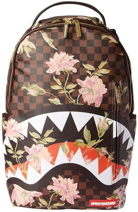 sprayground backpack sharkflower dlx backpack amazonca shoes handbags