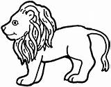 Outline Animals Animal Drawing Lion Coloring Drawings Color Land Clipart Cliparts Line Printable Farm Kids Book Pages Pet Imprimer Dessin sketch template