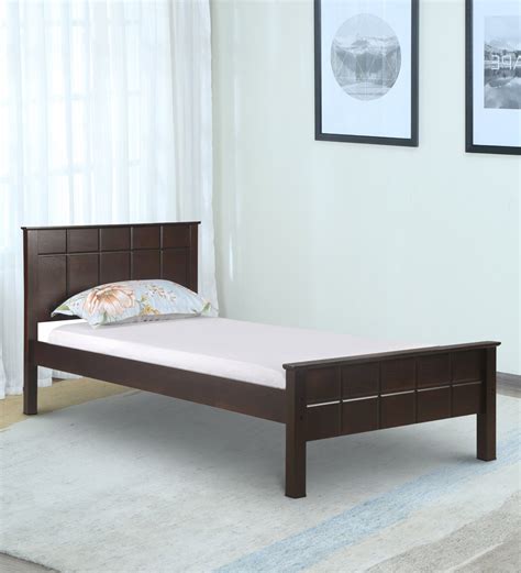 buy cipher single bed  espresso finish  athome  modern single beds beds furniture