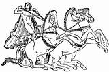 Chariot Greek Apollo Sun His Coloring Pages Tappan Template Gif sketch template