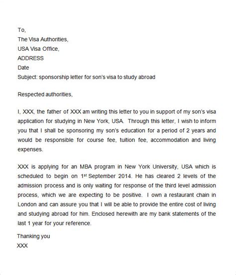 sample letter requesting personal sponsorship contoh