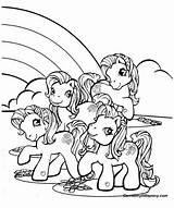 Pony Coloring Little Pages Rainbow Near Color Printable Print Online Play Kids Games sketch template