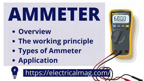 ammeter working principle  types electricalmag