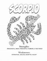 Zodiac Coloring Sign Print Etsy Star Choose Board Scorpio Adult Astrology sketch template