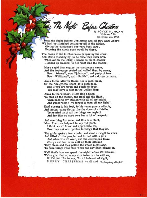 twas  night  christmas story  printable printable templates