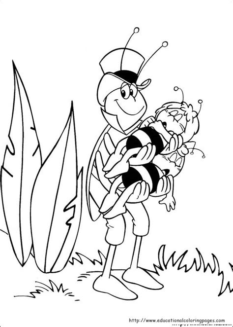 maya  bee coloring pages educational fun kids coloring pages