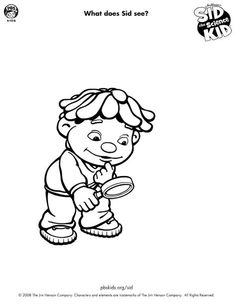 sid  science kid coloring sheet olivia chand