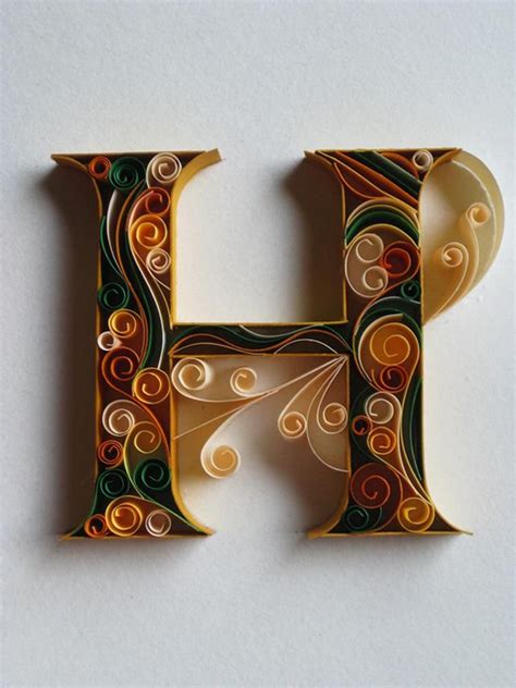 filigraan quilling letter  quilling letters quilling designs