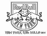 Coloring Bull Red Pages Soccer Logo Team Cool Bulls York Color City Sheets Kids Mls Arsenal Fifa Futbol Logos Library sketch template