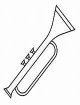 Trompeta Colorir Trombeta Desenhos Colorironline sketch template
