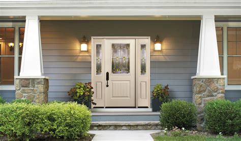 smooth fiberglass residential entry door long island ny