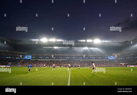 general view   action   uefa champions league qualifying match  psv stadion