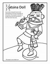 Navajo Hopi Kachina Doll Getdrawings Katsina Getcolorings Designlooter sketch template