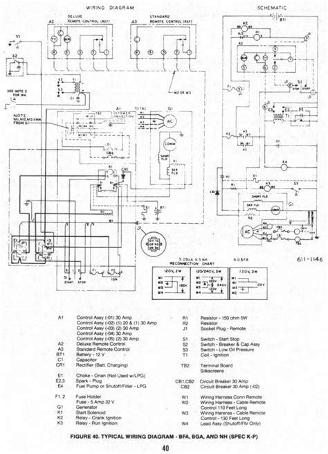 wiring diagram  onan  diesel generator