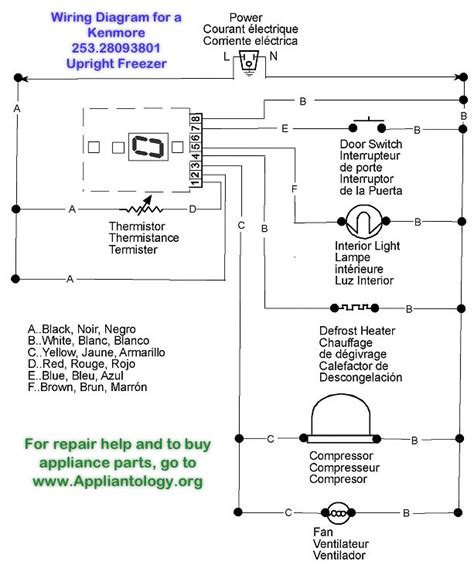 wiring diagram   kenmore  upright freezer flickr
