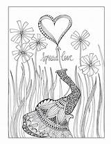 Coloring Recovery Pages Book Printable Adult Adults Colouring Elephant Color Joy Spread Inkspirations Whatever Getdrawings Print Getcolorings sketch template
