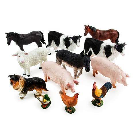 buy boley farm animal figures  pack small farm animal toys kids