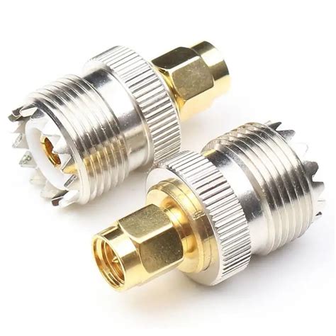 Uhf Female To Sma Male Pl 259 So 239 Rf Coax Adapter Connector Pl259