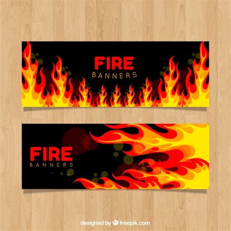 fire banner pattern  banner design
