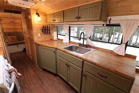 tiny home bus built by hand apartment therapy