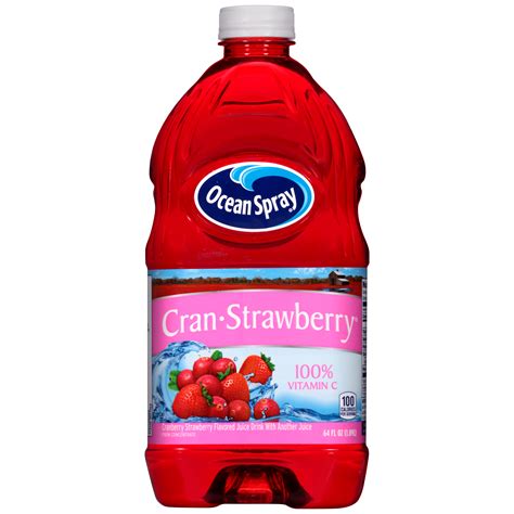 ocean spray cran strawberry juice drink  fl oz plastic bottle food