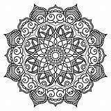 Coloring Mandala Mandalas Pages Pattern Drawing Simple Colouring Meditation Book Circle Dense Sheets Outlines Choose Board Geometric Adult Save Size sketch template