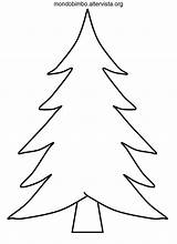 Outline Tree Natale Albero Colorare Disegno Coloring Vuoto Template sketch template