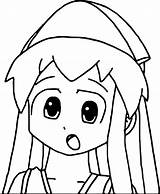Coloring Squid Girl Shock Wecoloringpage sketch template