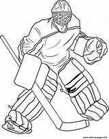 Coloring Pages Hockey Goalie Printable Print Info Colouring sketch template